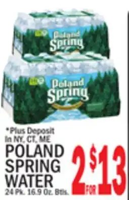 C Town POLAND SPRING WATER offer