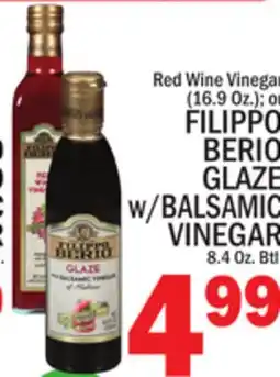 C Town FILIPPO BERIO GLAZE w/BALSAMIC VINEGAR 8.4 Oz. Btl offer