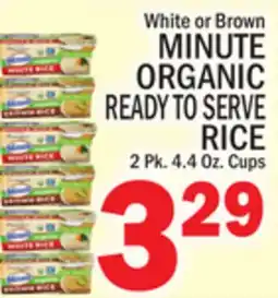 C Town MINUTE ORGANIC READY TO SERVE RICE offer