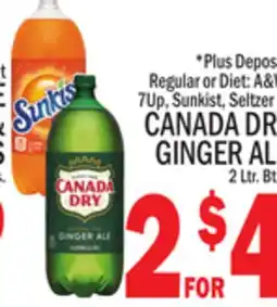 C Town CANADA DRY GINGER ALE offer