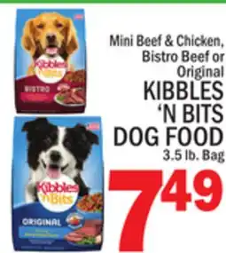 C Town KIBBLES'N BITS DOG FOOD offer