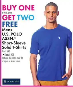 Boscov's Mens U.S. POLO ASSN. Short-Sleeve Solid T-Shirts offer