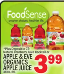 C Town APPLE & EVE ORGANICS APPLE JUICE offer
