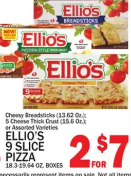 C Town ELLIO'S 9 SLICE PIZZA 18.3-19.64 OZ. BOXES offer
