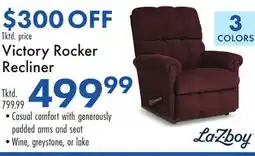 Boscov's Victory Rocker Recliner offer