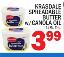 C Town KRASDALE SPREADABLE BUTTER w/CANOLA OIL offer