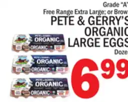 C Town PETE & GERRY'S ORGANIC LARGE EGGS offer