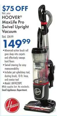 Boscov's HOOVER MaxLife Pro Swivel Upright Vacuum offer