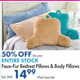 Boscov's Faux-Fur Bedrest Pillows & Body Pillows offer