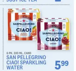 Kings Food Markets SAN PELLEGRINO CIAO! SPARKLING WATER offer