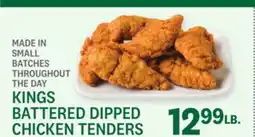 Kings Food Markets KINGS BATTERED DIPPED CHICKEN TENDERS offer