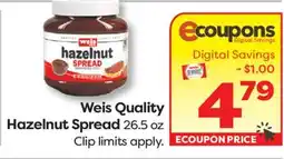 Weis Markets Weis Quality Hazelnut Spread offer