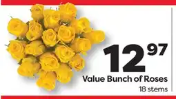 Weis Markets Value Bunch of Roses offer