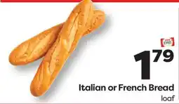 Weis Markets Italian or French Bread offer