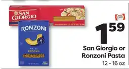 Weis Markets San Giorgio or Ronzoni Pasta offer
