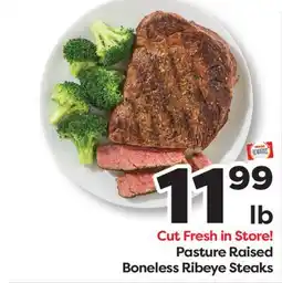 Weis Markets Pasture Raised Boneless Ribeye Steaks offer
