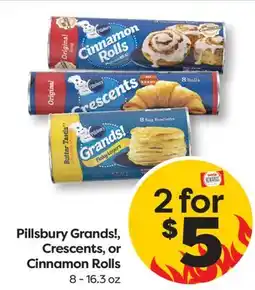 Weis Markets Pillsbury Grands!, Crescents, or Cinnamon Rolls offer