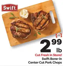 Weis Markets Swift Bone-in Center Cut Pork Chops offer