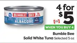 Weis Markets Bumble Bee Solid White Tuna offer