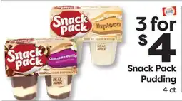 Weis Markets Snack Pack Pudding offer