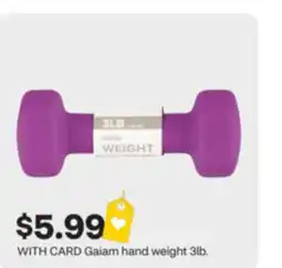 CVS Gaiam hand weight offer