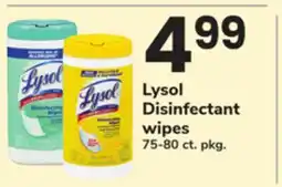 ACME Lysol Disinfectant wipes offer