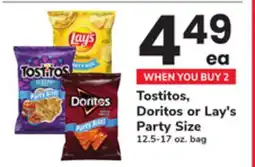 ACME Tostitos, Doritos or Lay's Party Size offer