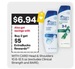 CVS Head & Shoulders 10.6-12.5 oz offer