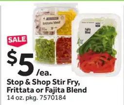 Stop&Shop Stop & Shop Stir Fry, Frittata or Fajita Blend offer