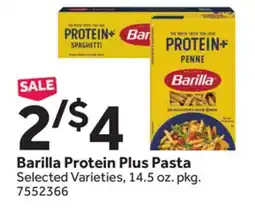 Stop&Shop Barilla Protein Plus Pasta offer