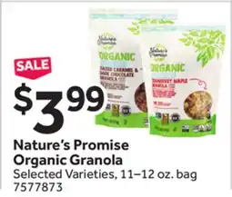 Stop&Shop Nature's Promise Organic Granola offer