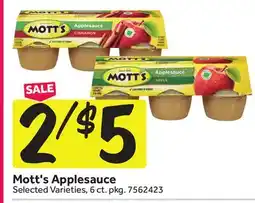 Stop&Shop Mott's Applesauce offer