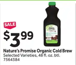 Stop&Shop Nature's Promise Organic Cold Brew offer