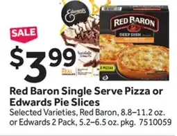 Stop&Shop Red Baron Single Serve Pizza or Edwards Pie Slices offer