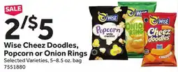 Stop&Shop Wise Cheez Doodles, Popcorn or Onion Rings offer