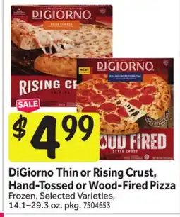 Stop&Shop DiGiorno Thin or Rising Crust, Hand-Tossed or Wood-Fired Pizza offer