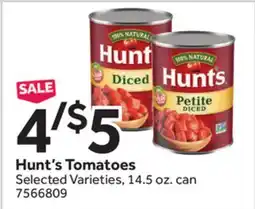 Stop&Shop Hunt's Tomatoes offer