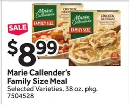 Stop&Shop Marie Callender's Family Size Meal offer
