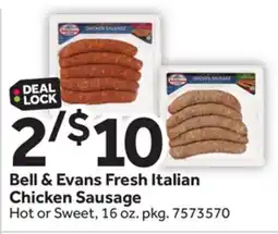 Stop&Shop Bell & Evans Fresh Italian Chicken Sausage offer