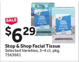 Stop&Shop Stop & Shop Facial Tissue offer