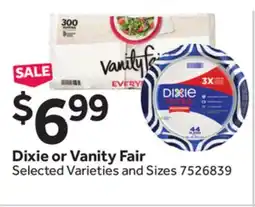 Stop&Shop Dixie or Vanity Fair offer