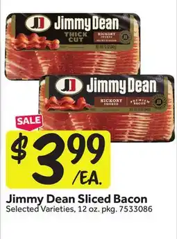Stop&Shop Jimmy Dean Sliced Bacon offer