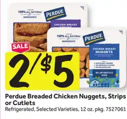 Stop&Shop Perdue Breaded Chicken Nuggets, Strips or Cutlets offer