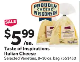 Stop&Shop Taste of Inspirations Italian Cheese offer