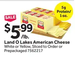 Stop&Shop Land O Lakes American Cheese offer