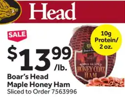 Stop&Shop Boar's Head Maple Honey Ham offer