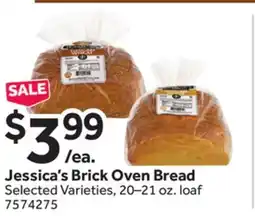 Stop&Shop Jessica's Brick Oven Bread offer