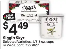 Stop&Shop Siggi's Skyr offer