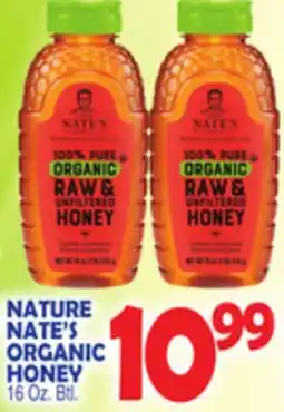Bravo Supermarkets NATURE NATE'S ORGANIC HONEY offer