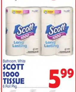 Bravo Supermarkets SCOTT 1000 TISSUE offer
